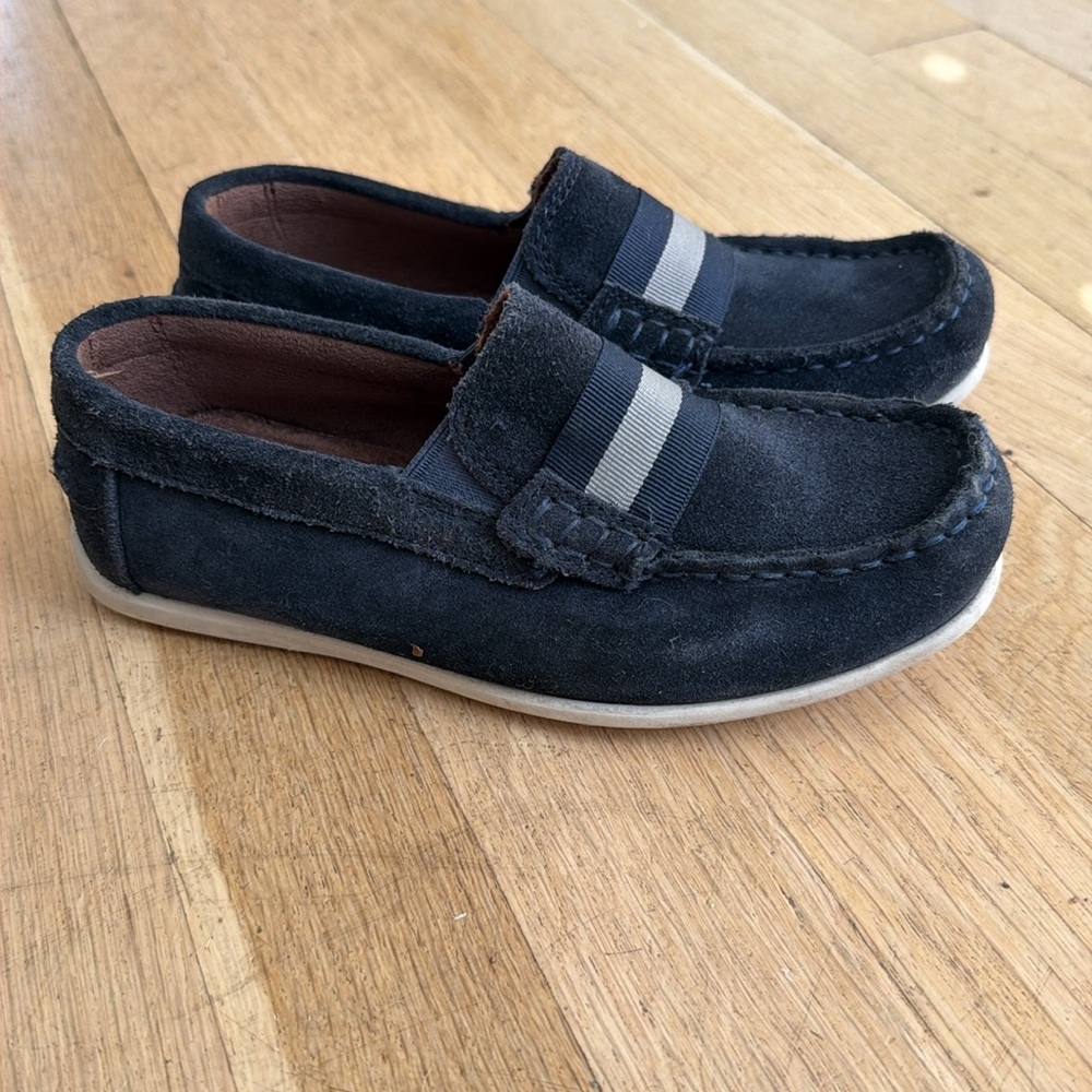 Boys Navy Florsheim Suede Shoes, size 1